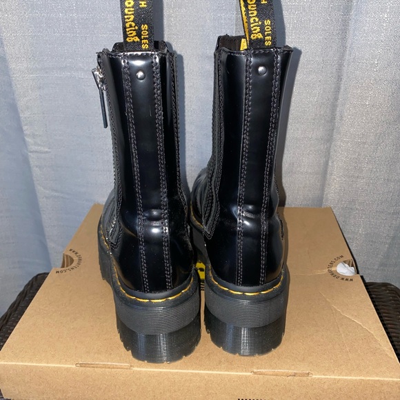 Doc Marten MAX BLACK BUTTERO PLATFORM BOOT Size 7 - Picture 4 of 6